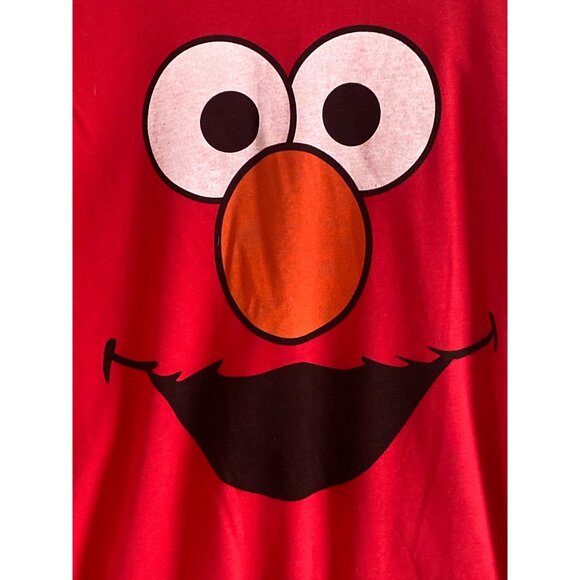 VTG Sesame Street Elmo Graphic Print Pullover Red T Shirt Short Sleeve Women 3X - Picture 2 of 7